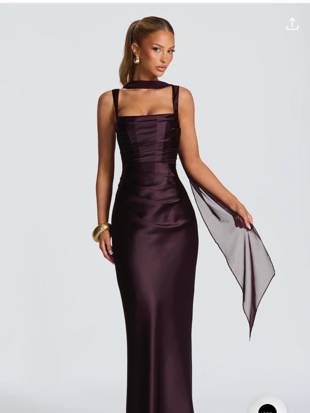 Babyboo Calanthe Maxi Dress- Plum